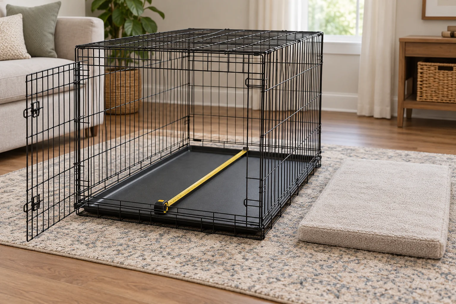 Measuring the usable crate tray before comparing a bed footprint